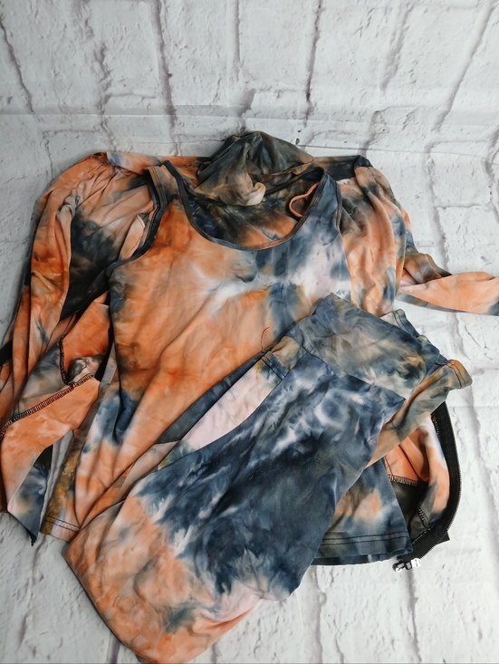 Tops - Tie-Dye Orange and Blue Women's Tank Top